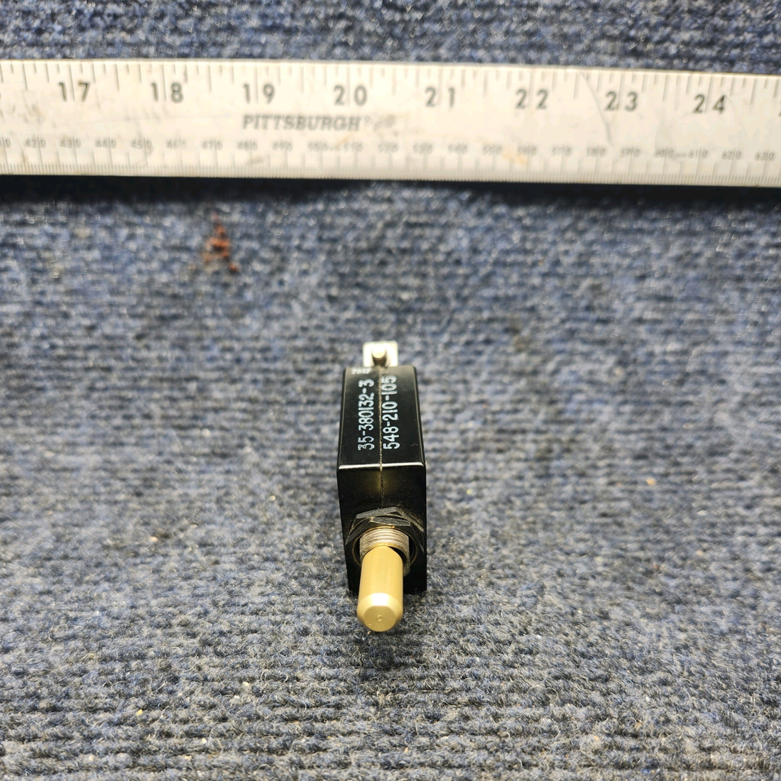 Used aircraft parts for sale, 35-380132-3 Beechcraft F33A WOOD TOGGLE SWITCH (10A)