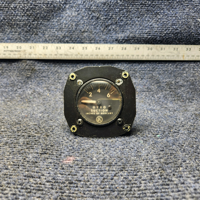 Used aircraft parts for sale, 1G10-1 Airborne PIPER PA28-140 Gyro Suction Gage/Airborne