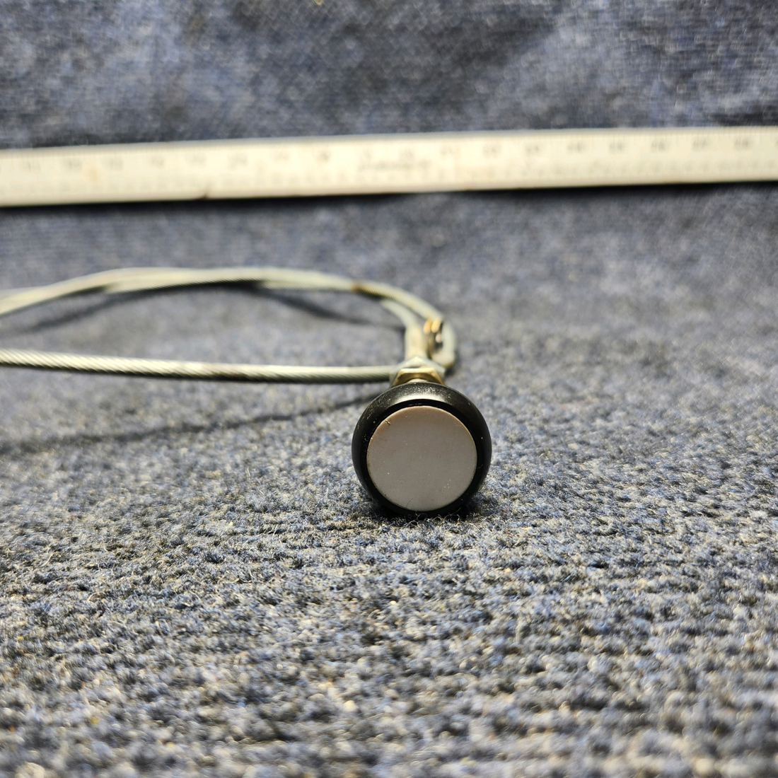 Used aircraft parts for sale, 640257-035 Mooney M20J PARKING BRAKE CONTROL CABLE (LENGTH: 47-1/2")