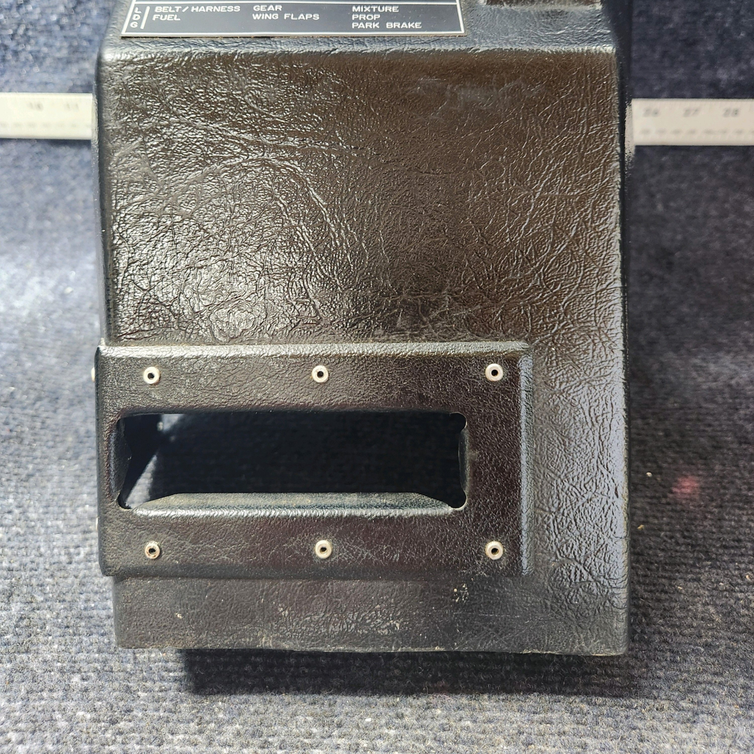 Used aircraft parts for sale, 340288-015 Mooney M20K CENTER CONSOLE PLASTIC COVER-SEE PHOTOS FOR DETAILS