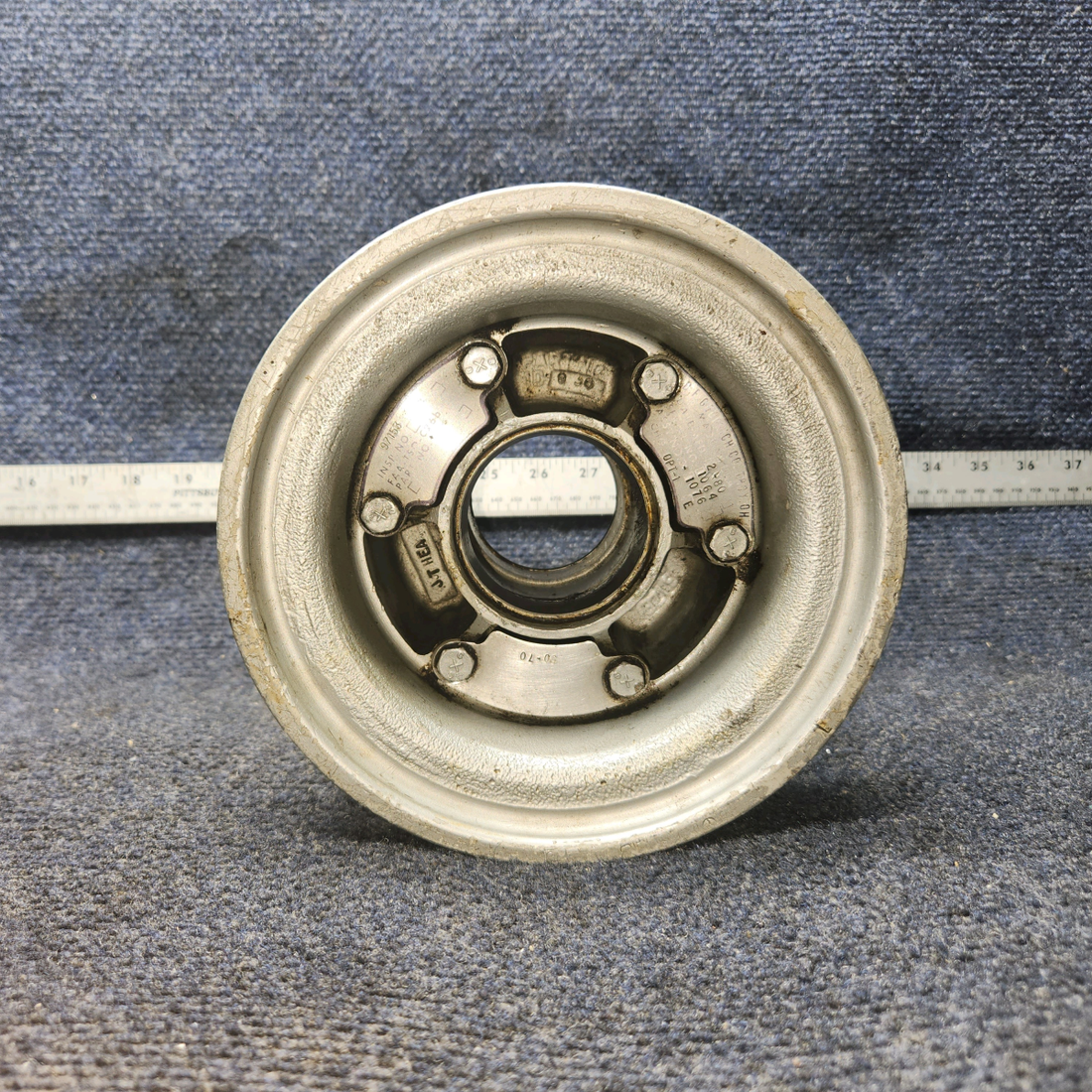 Used aircraft parts for sale, 60-8003-5 BF Goodrich varios Piper, Cessna, Beech, Mooney 6.00-6 Nose Gear Wheel Assembly