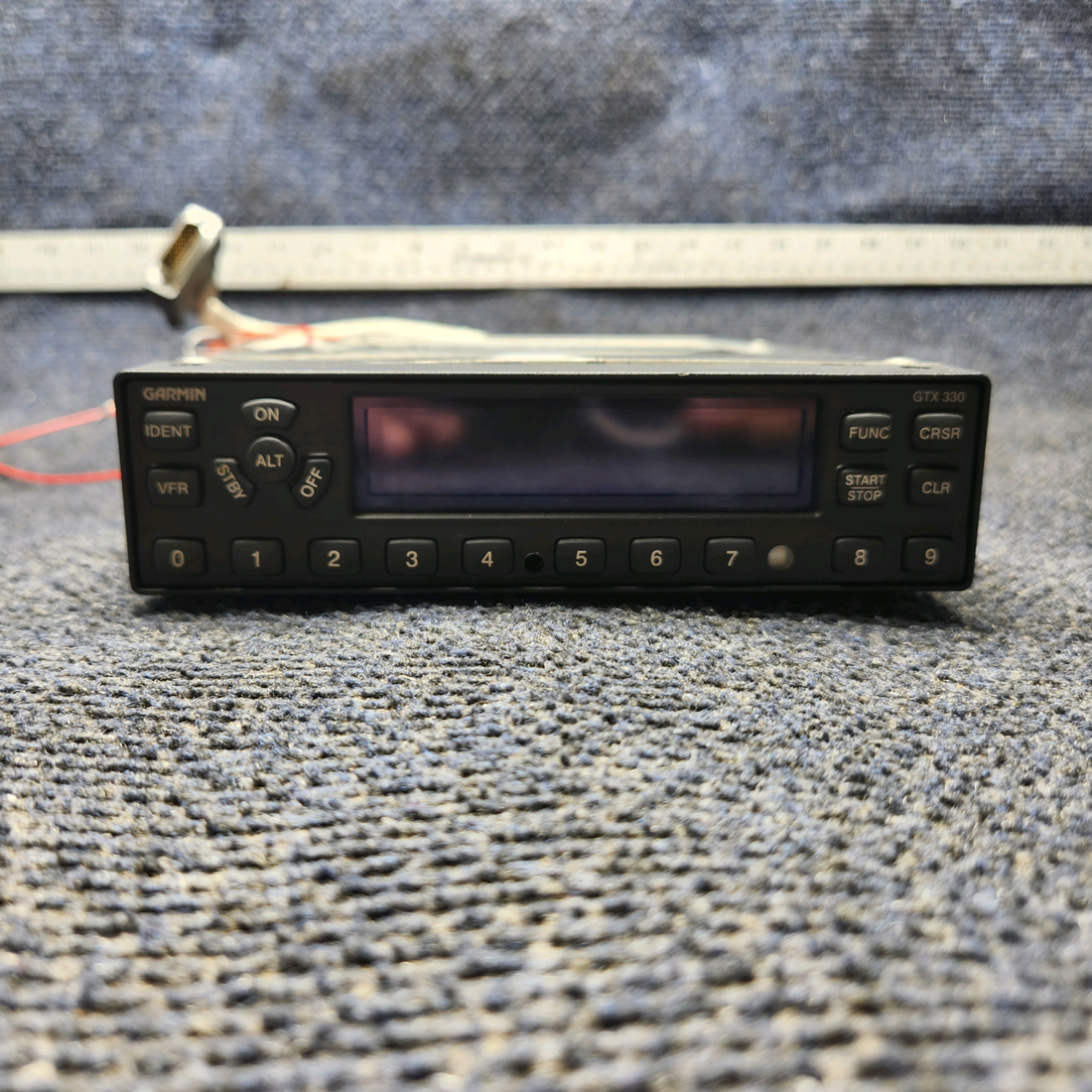 Used aircraft parts for sale, 011-00455-60 Garmin GTX-330ES Piper PA28-140 ADS-B Transponder with Modifications (14–28 Volts)