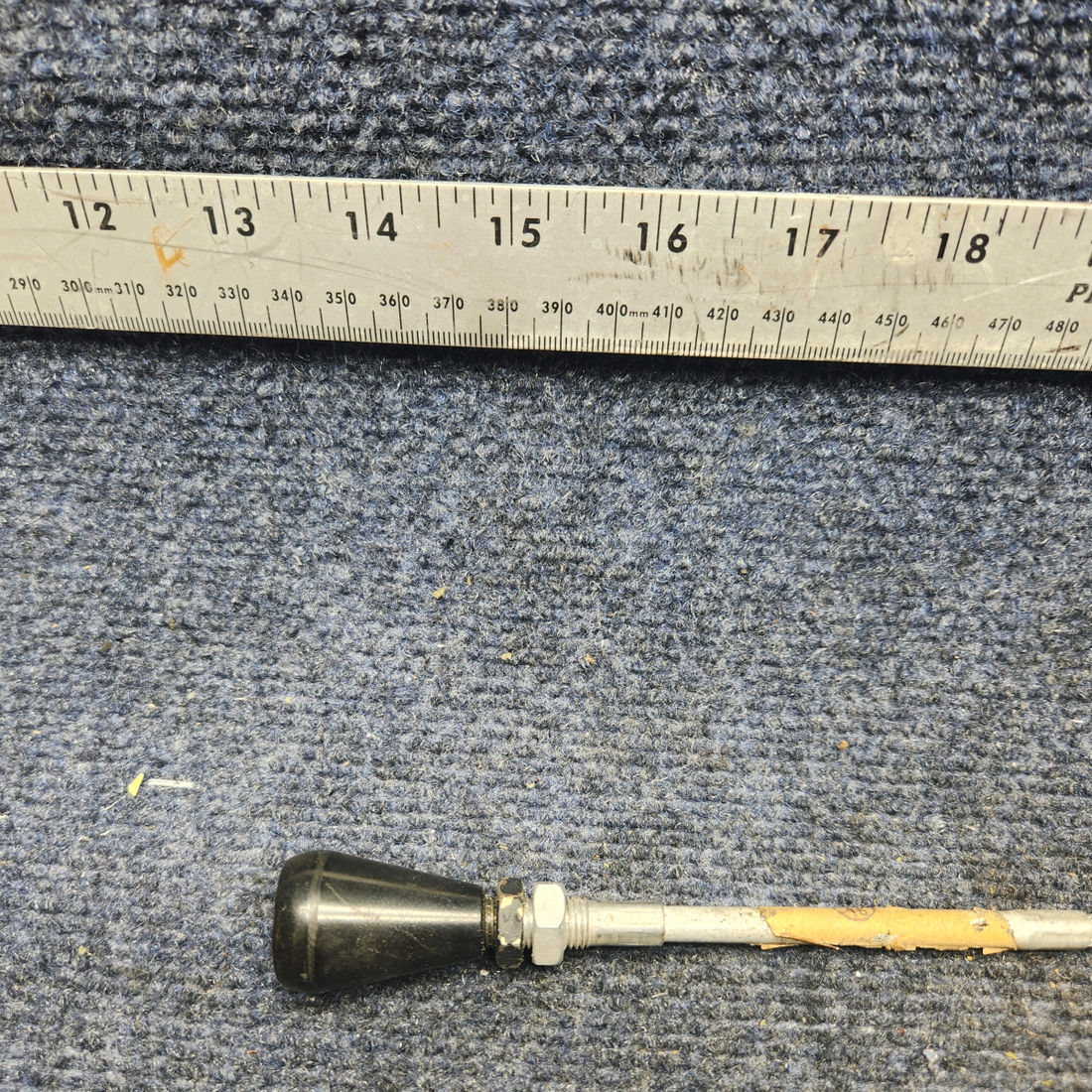 Used aircraft parts for sale, 640257-021 Mooney M20K CABIN AIR DISTRIBUTION CONTROL CABLE (LENGTH: 15-1/8")