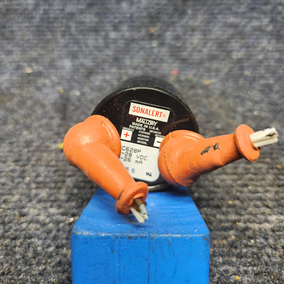 Used aircraft parts for sale, SC628 Mooney M20K MALLORY SONALERT WARNING HORN (VOLTS: 6-28)