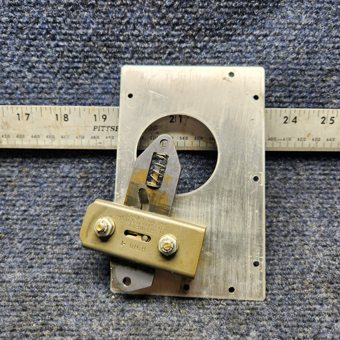 Used aircraft parts for sale, H-910-1 Mooney M20J CABIN DOOR LATCH ASSEMBLY W PLATE