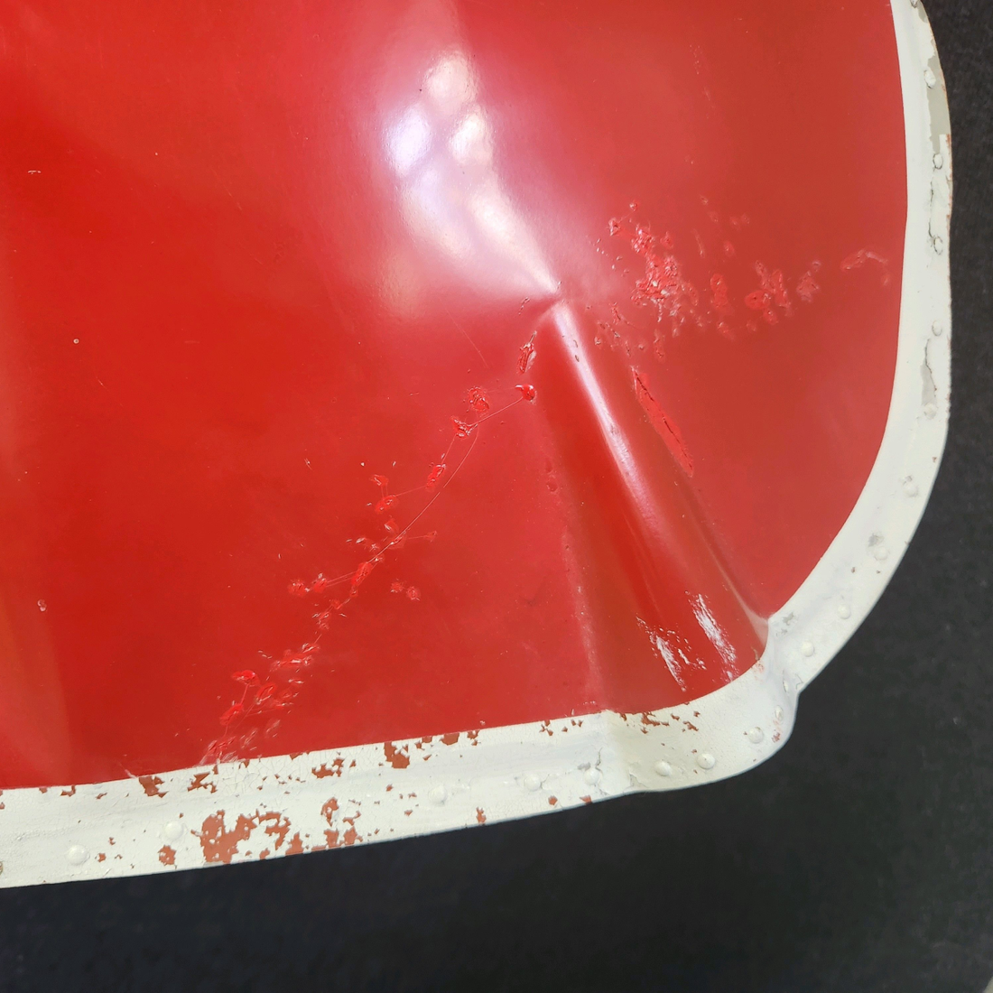 Used aircraft parts for sale, 460043-000 Mooney M20J RUDDER ASSEMBLY - DENTS ON LOWER FAIRING "SEE PHOTOS FOR DETAIL"