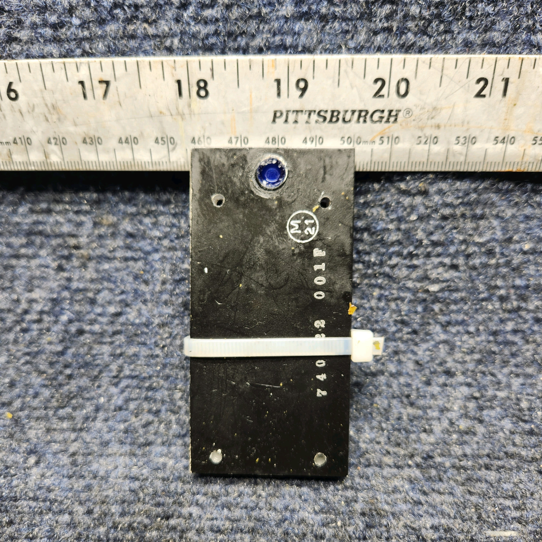 Used aircraft parts for sale, 740222-001, 740191-505 Mooney M20J FLAP TRIM INDICATOR ASSEMBLY- NO LAMP.