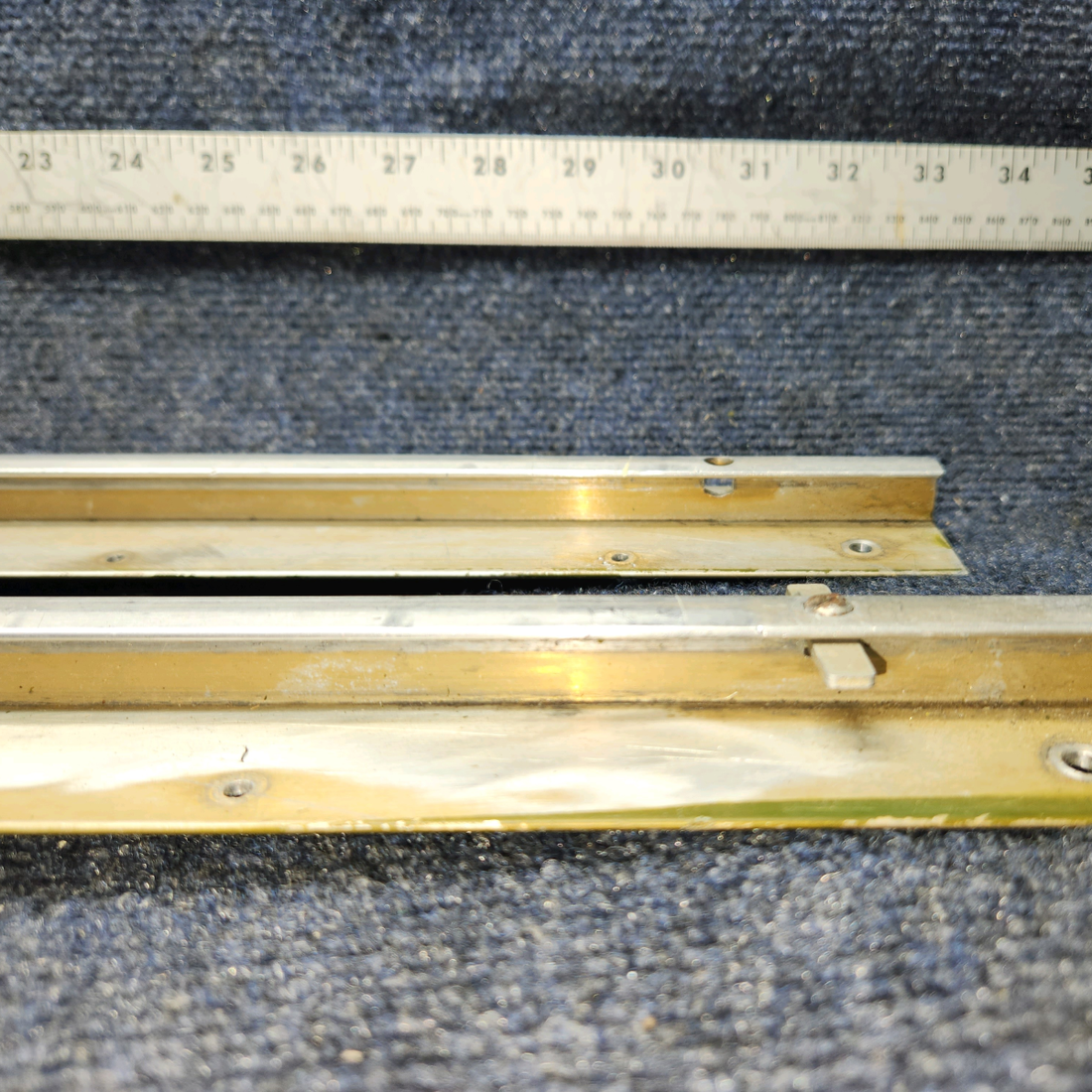 Used aircraft parts for sale, 2414002-1 Cessna 172RG Seat Rail L/H Outboard and Inboard- Pilot -Pair