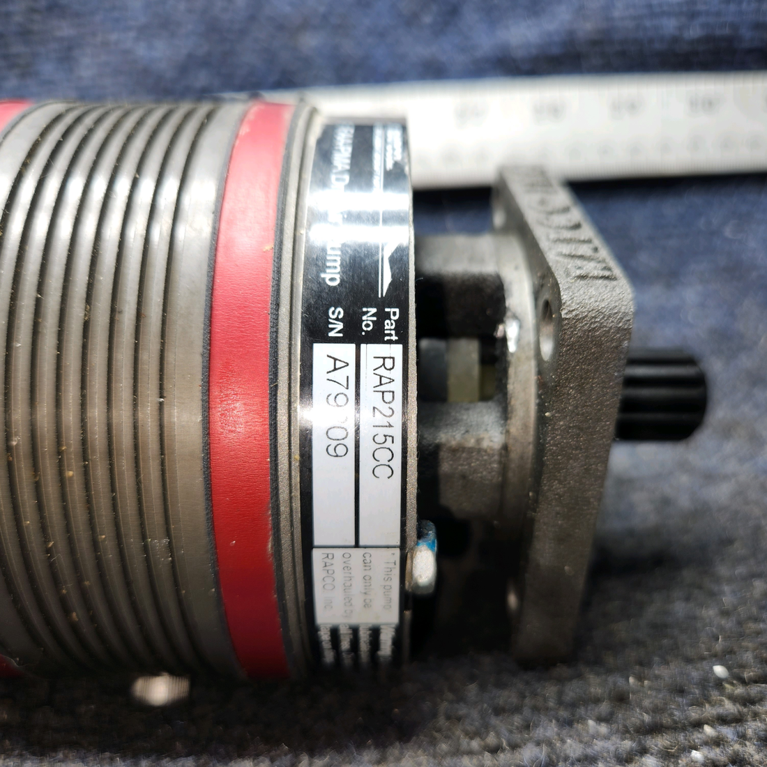 Used aircraft parts for sale, RAP21CC Rapco Piper PA28-161 Dry Air Pump