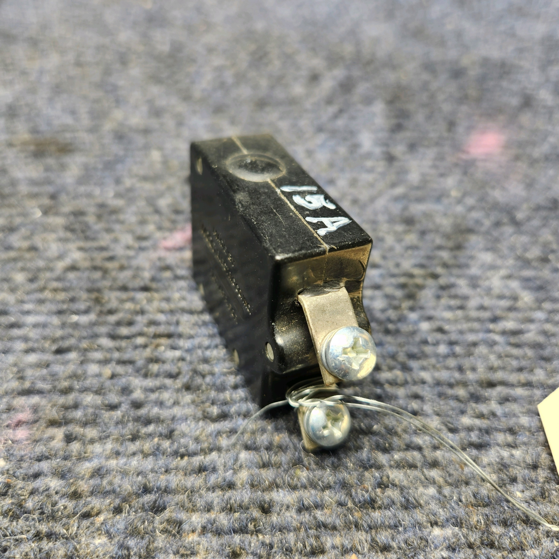 Used aircraft parts for sale, S1232-515 Wood Electric PUSH TO RESET CIRCUIT BREAKER 15A "PRICE PER EACH"