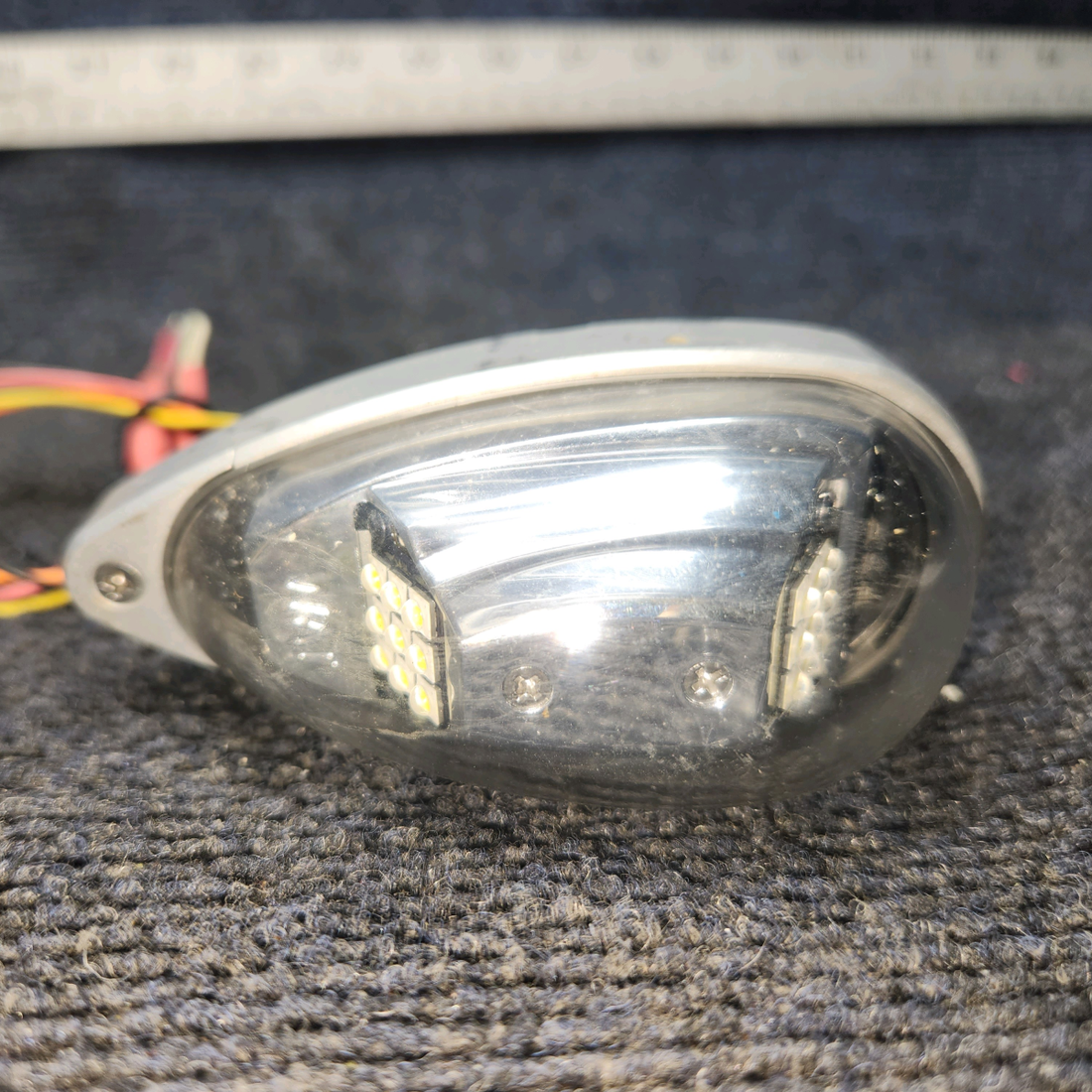 Used aircraft parts for sale, 01-0790725-01 WHELEN OR6501G Piper PA28-161 Anti-Collision Wingtip Light Green 14V