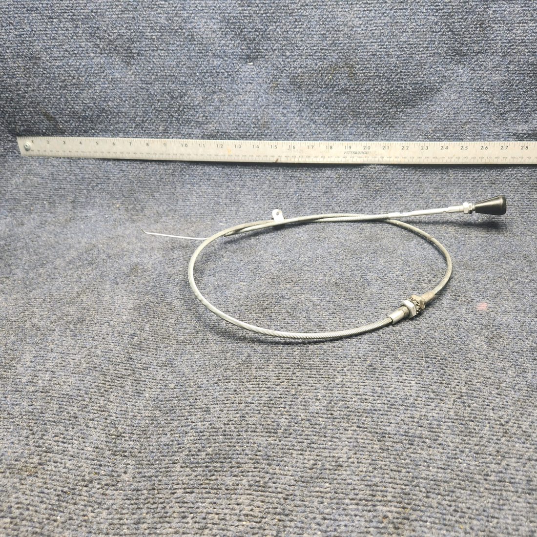 Used aircraft parts for sale, 640257-017 Mooney M20J RAM AIR CONTROL CABLE PUSH-PULL (LENGTH: 32-15/16")