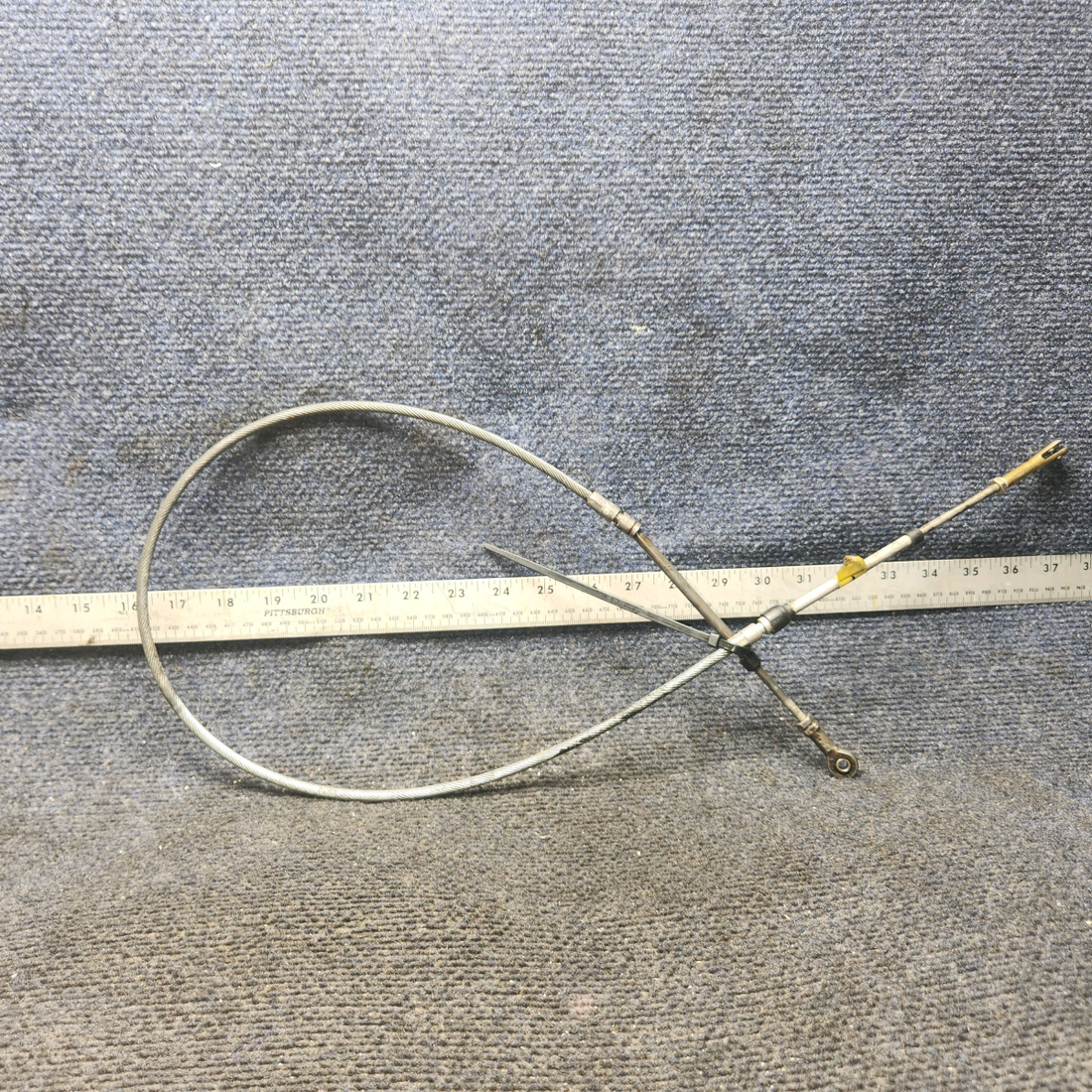 Used aircraft parts for sale, 455-352 Piper PA28-161 Mixture Control Cable - Length: 44"