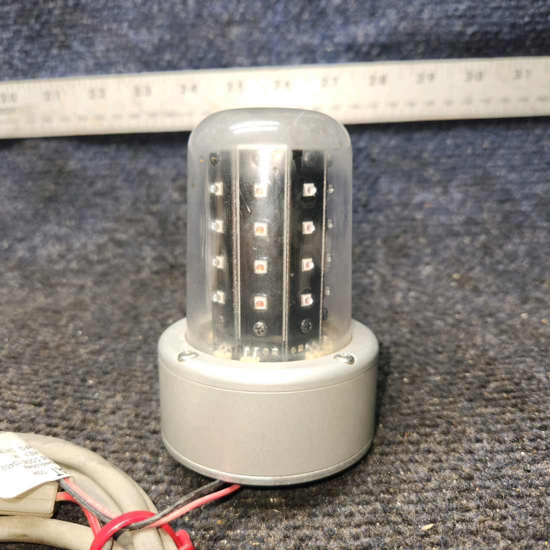 Used aircraft parts for sale, 01-0771080-51 WHELEN 7108051 Piper PA28-161 LED Beacon Light - Color Red
