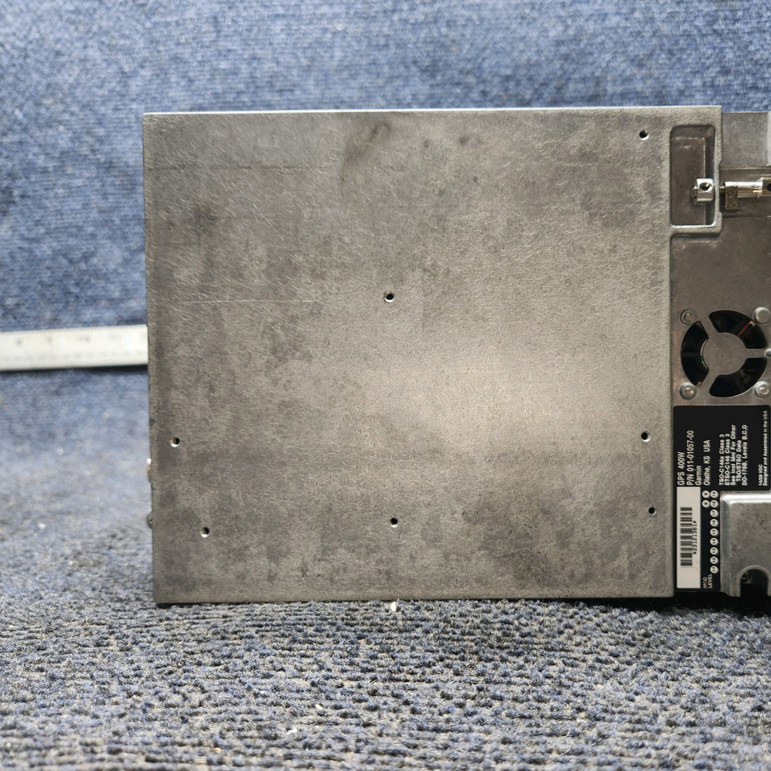 Used aircraft parts for sale, 011-01057-40 Garmin GNS 400W Piper PA28-161 GPS Receiver with Backplate and Connector (See Description)
