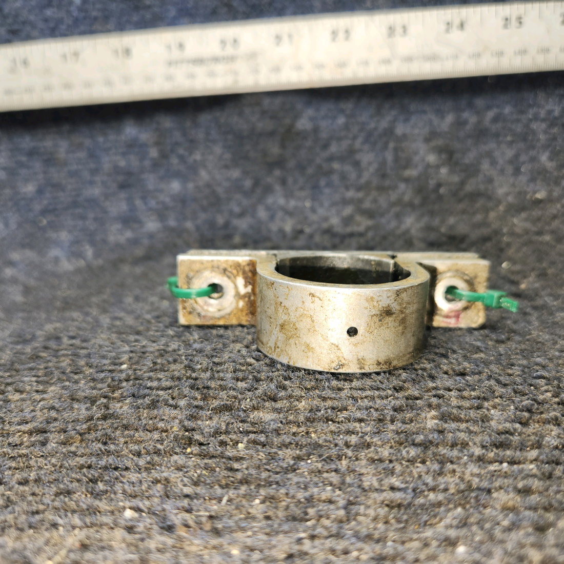 Used aircraft parts for sale, 35402-000 Piper PA28-161 Torque Shaft Support Clamp Assembly