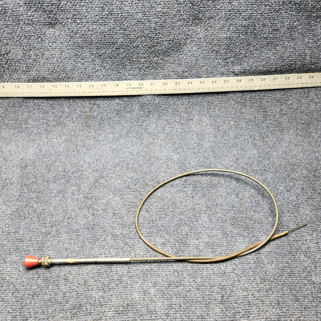 Used aircraft parts for sale, 169-380005-19 Beechcraft C23 SUNDOWNER CABIN DEFROST CONTROL CABLE 45"