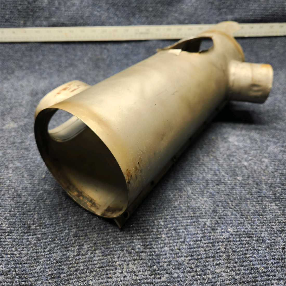Used aircraft parts for sale, 099001-136 Beechcraft C23 SUNDOWNER SHROUD MUFFLER ASSEMBLY