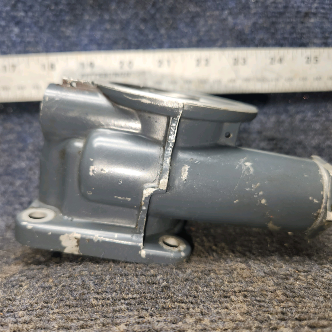 Used aircraft parts for sale, 77852 Lycoming O-320 Piper PA28-161 Oil Filter Base Assembly with Vernatherm Valve