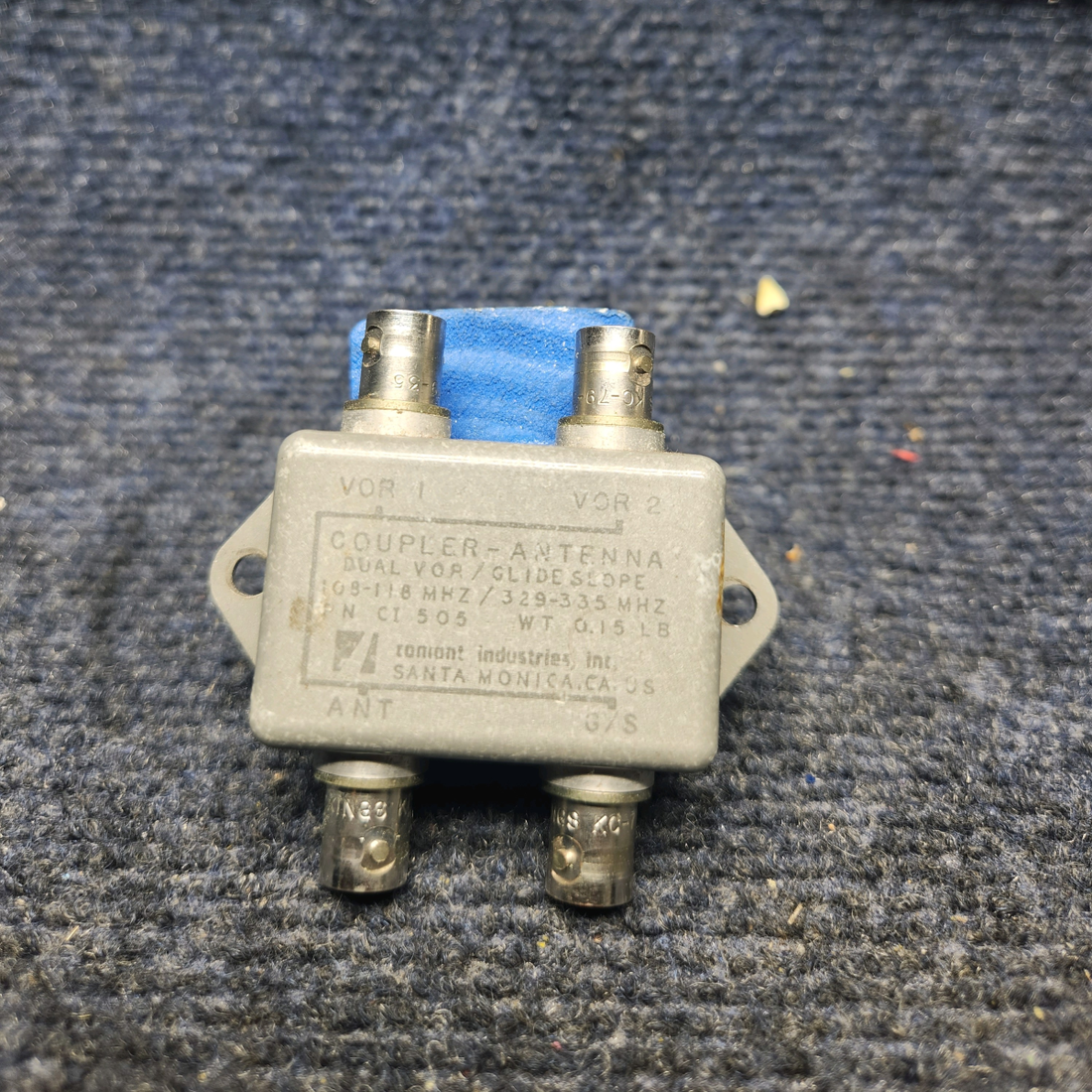 Used aircraft parts for sale, CI-505 Comant Mooney M20K DUAL VOR-GLIDESLOPE ANTENNA COUPLE