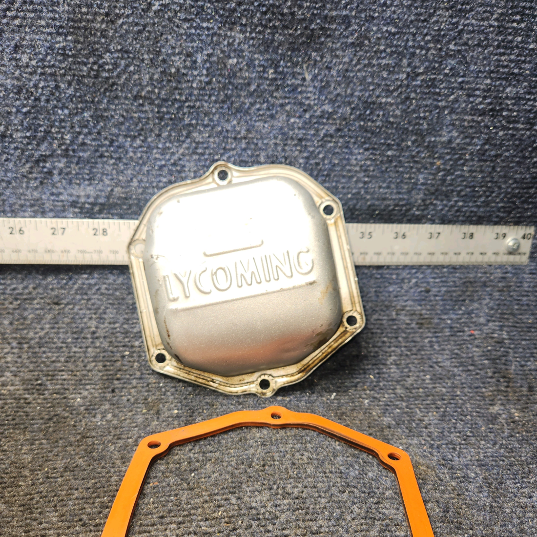 Used aircraft parts for sale, 61247 Lycoming O-320-D3G Piper PA28-161 Rocker Valve Cover with Gasket – Price per Each