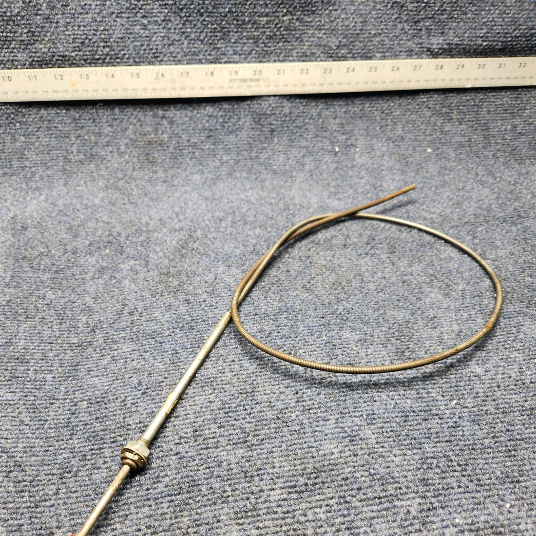 Used aircraft parts for sale, 169-380005-19 Beechcraft C23 SUNDOWNER CABIN DEFROST CONTROL CABLE 45"