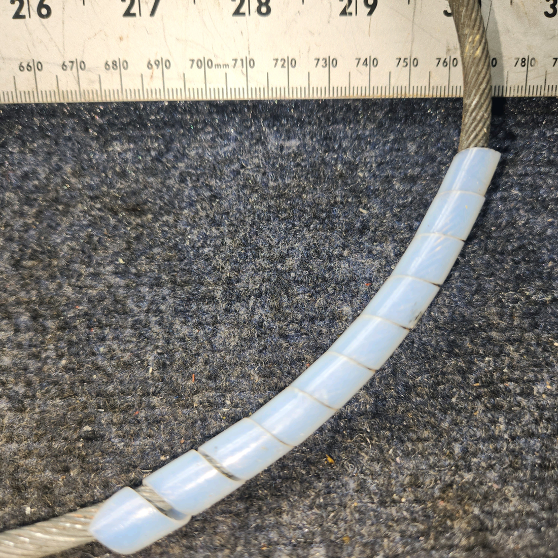 Used aircraft parts for sale, 660198-501 Mooney M20J Cowl Flap Control Cable – Length 20"