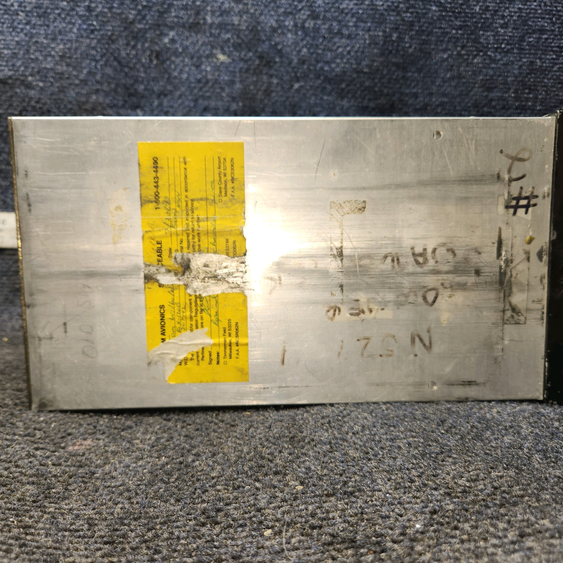 Used aircraft parts for sale, 069-1020-00 King KX-170B MAC 1700 Piper PA28-161 Nav/Com with MAC 1700 Conversion, Includes Tray (14 Volts)