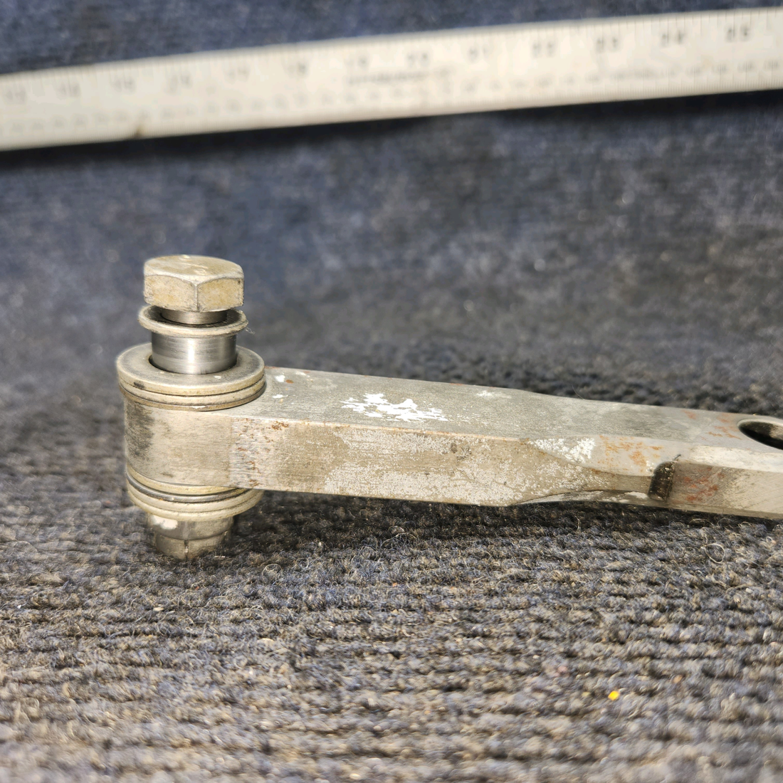 Used aircraft parts for sale, 530068-001 Mooney M20J Nose Gear Retract Link – With One Bearing