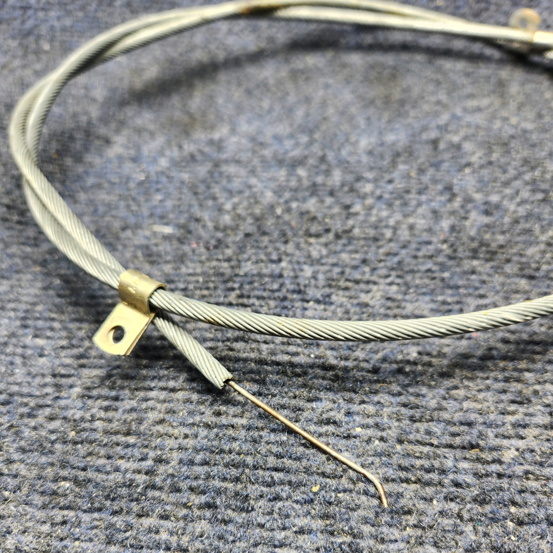 Used aircraft parts for sale, 640257-035 Mooney M20J PARKING BRAKE CONTROL CABLE (LENGTH: 47-1/2")