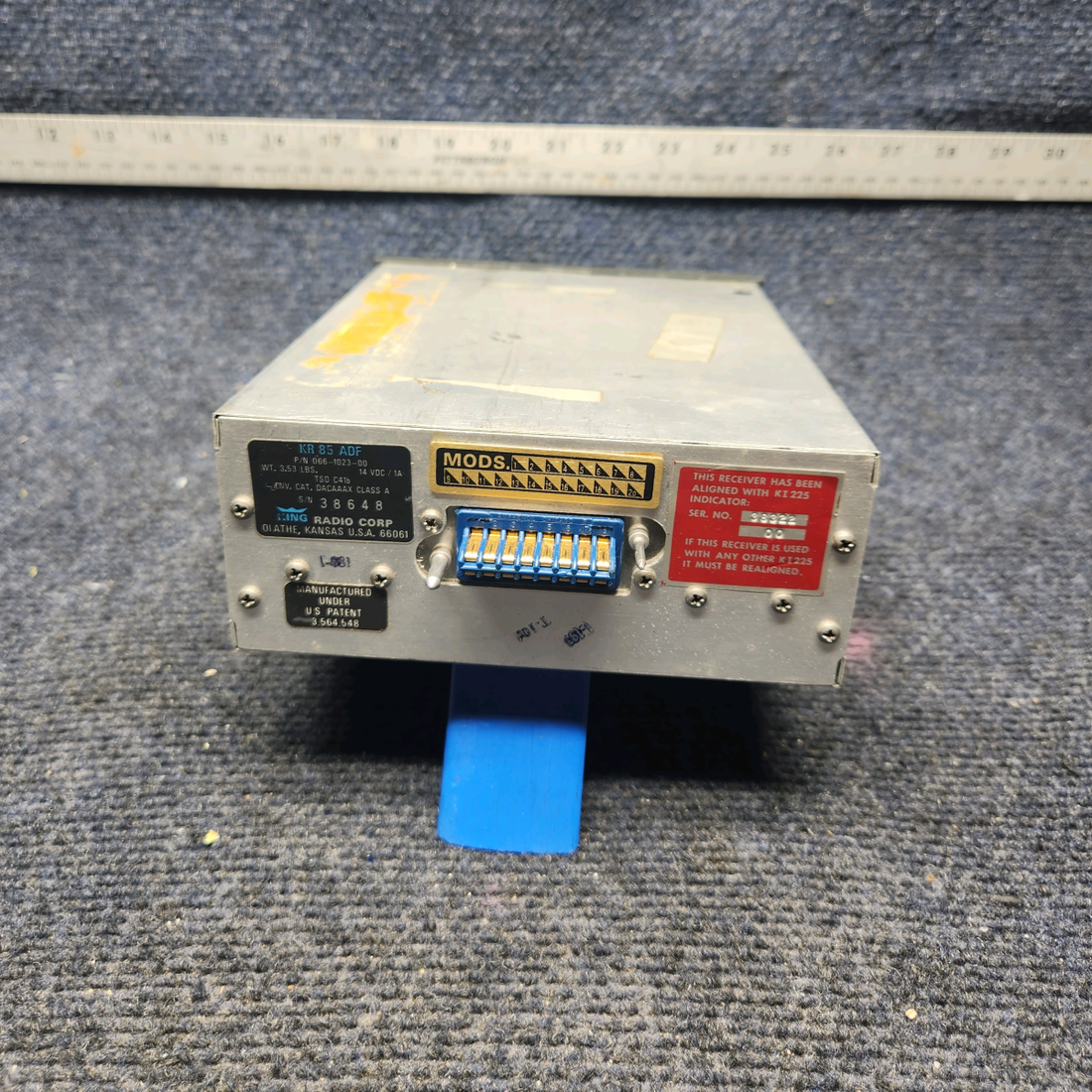 Used aircraft parts for sale, 066-1023-00 Mooney M20K ADF KR 85 KING RADIO CORP. W/ TRAY. NO WARRANTY