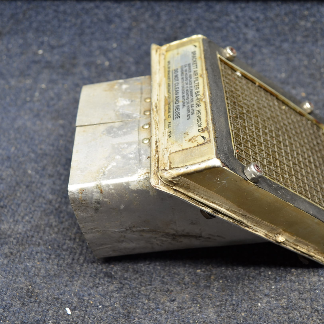 Used aircraft parts for sale, BA-4106 Grumman AA-5B BRACKET AIR FILTER W INTAKE