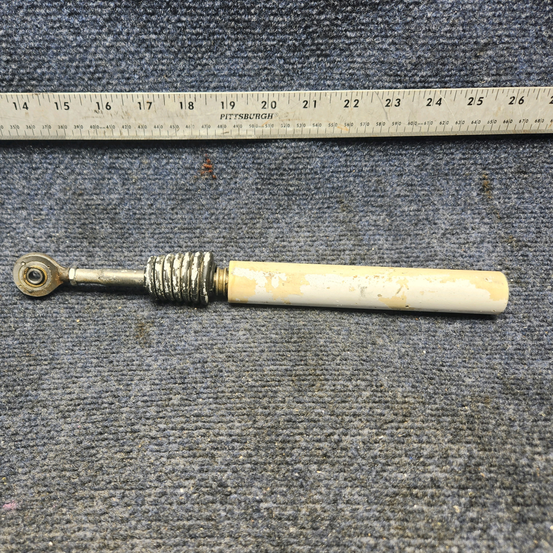 Used aircraft parts for sale, 35-825160-602 Beechcraft F33A NOSE WHEEL STEERING LINK ASSEMBLY- MINUS ONE ROD END