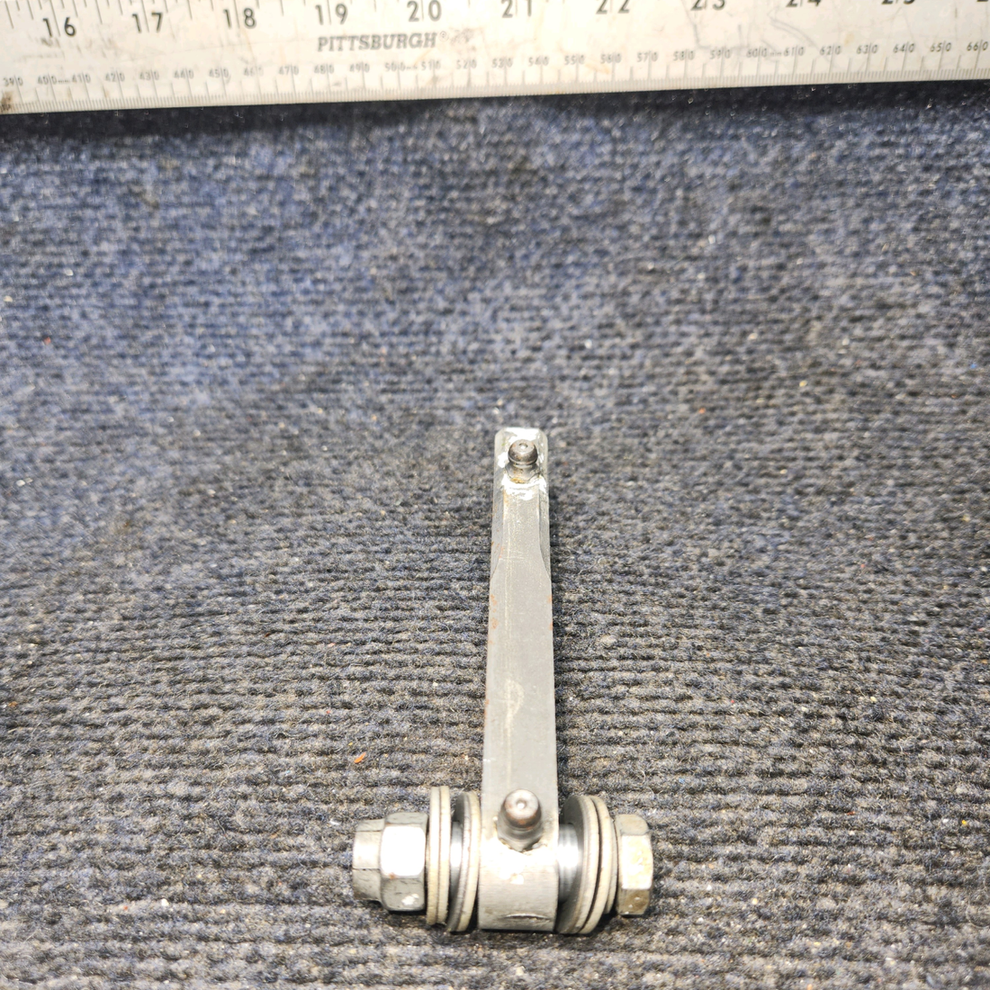 Used aircraft parts for sale, 530068-001 Mooney M20J Nose Gear Retract Link – With One Bearing