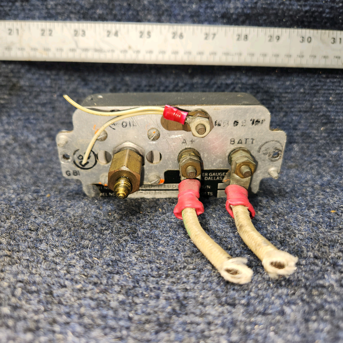 Used aircraft parts for sale, 6247-00148 Rochester Cessna 172RG Intrument Cluster Amp/ Oil Press