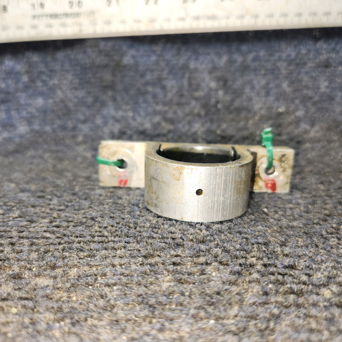 Used aircraft parts for sale, 35402-000 Piper PA28-161 Torque Shaft Support Clamp Assembly