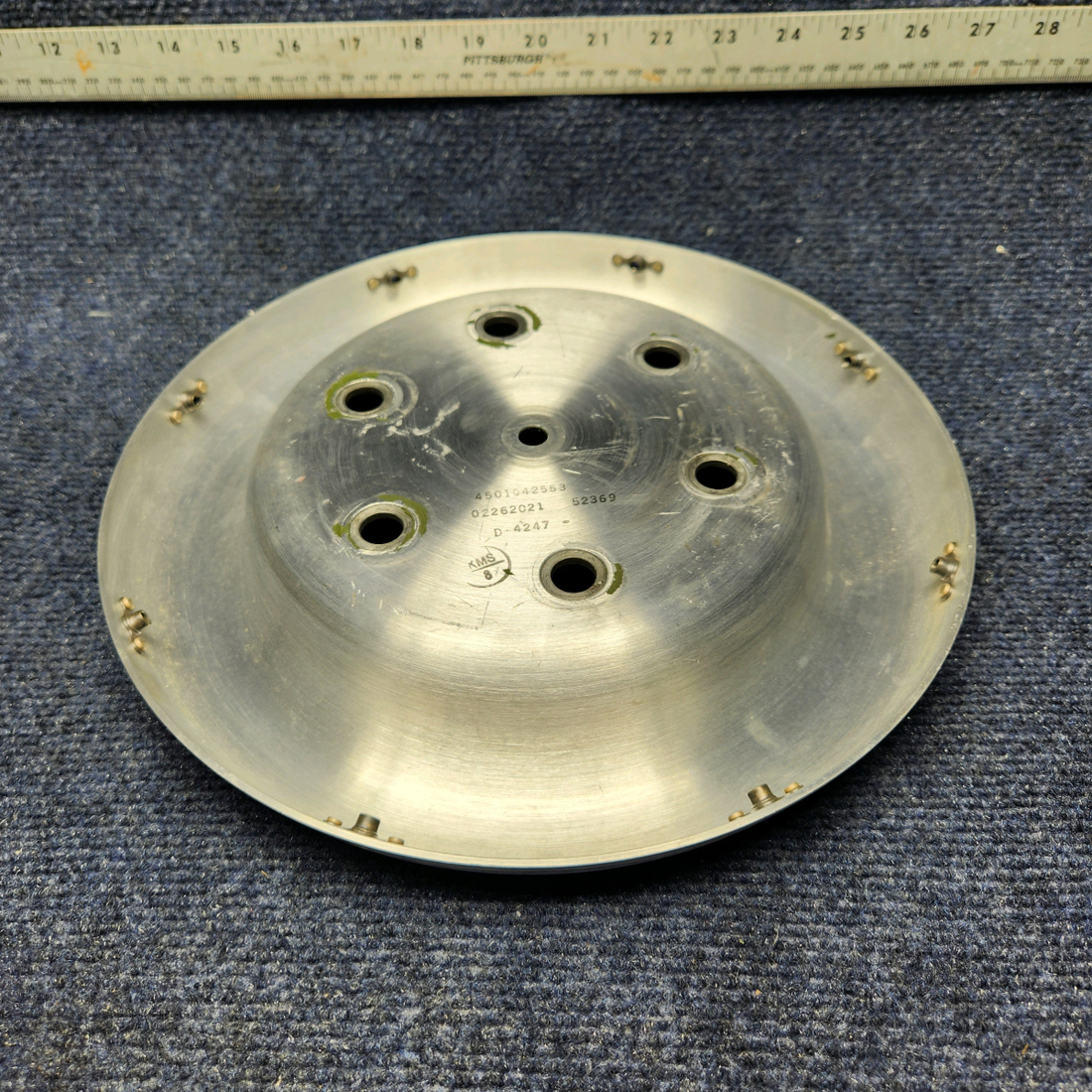 Used aircraft parts for sale, D-4247 Beechcraft C23 SUNDOWNER AFT PROPELLER SPINNER BULKHEAD