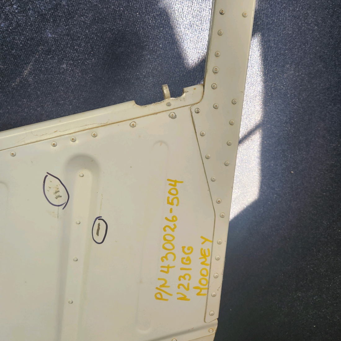 Used aircraft parts for sale, 430026-504 Mooney M20K ELEVATOR ASSEMBLY RH "SEE PHOTOS FOR DETAILS"