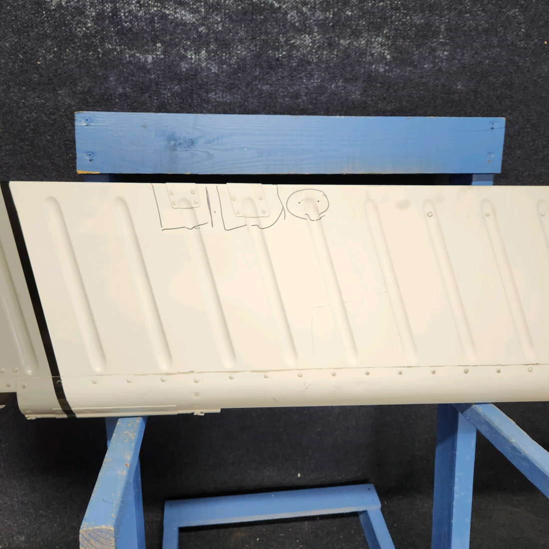 Used aircraft parts for sale, 78981-023 Piper PA32RT-300 RUDDER ASSEMBLY HAS REPAIR AND STOP DRILL-SEE PHOTOS