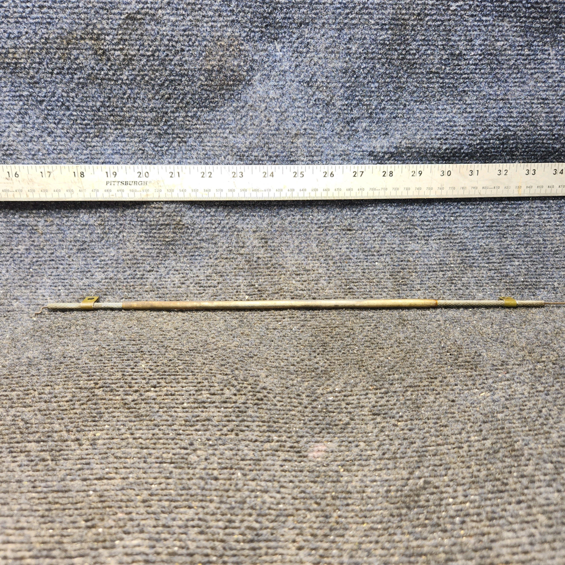 Used aircraft parts for sale, 554-143 Piper PA28-161 Defroster Valve Cable (Length 17.5")
