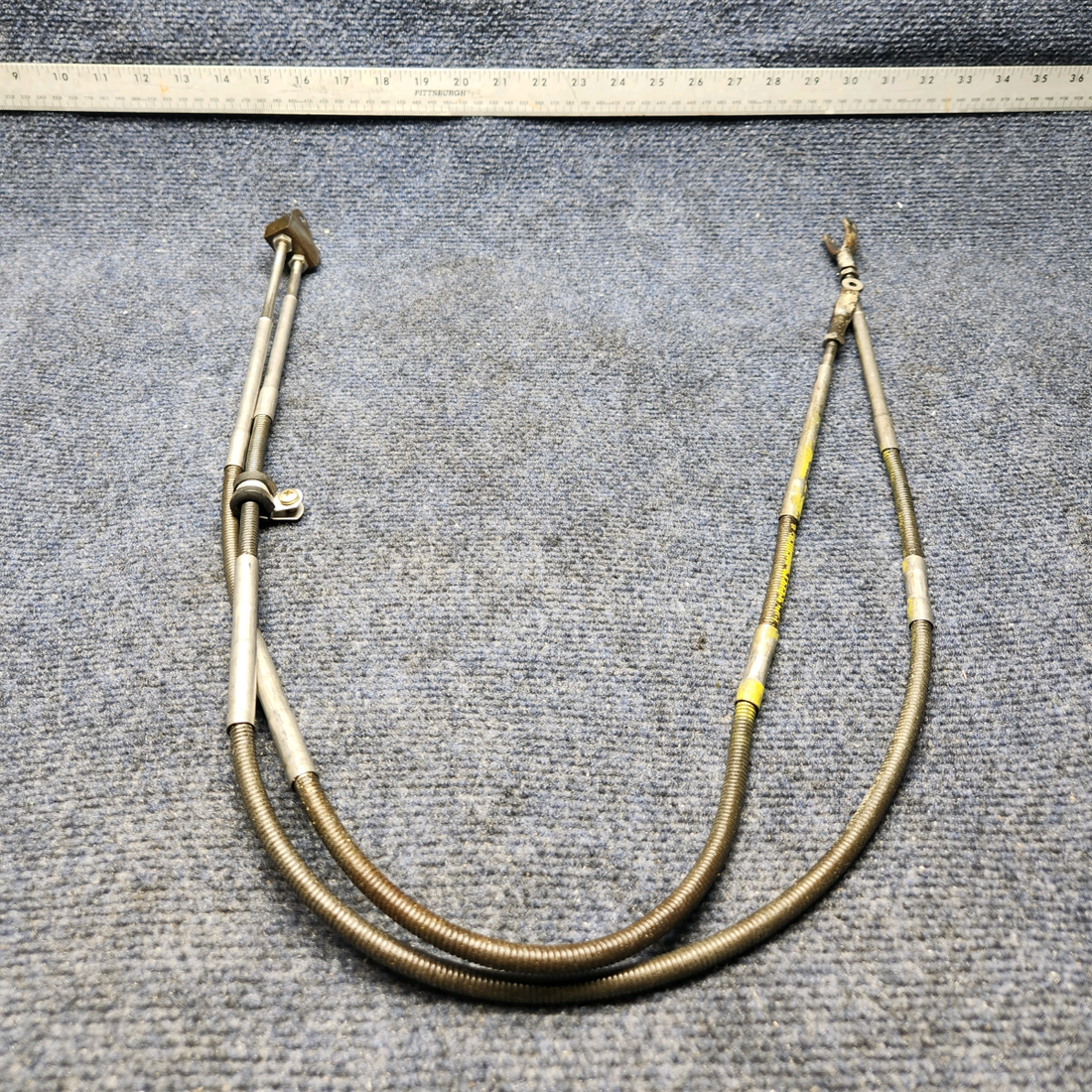 Used aircraft parts for sale, 9860058-13, 9860058-14 CESSNA C172RG COWL FLAP CONTROL CABLE ASSEMBLY LH OR RH