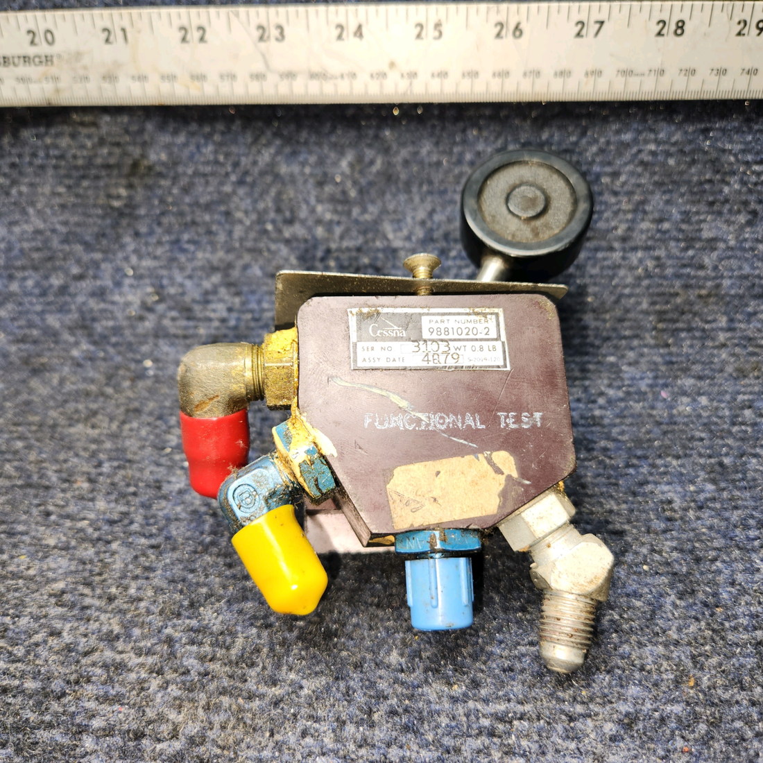 Used aircraft parts for sale, 9881020-2 Cessna 172RG Landing Gear Selector Valve
