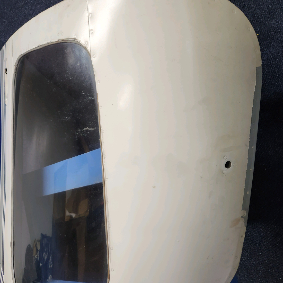 Used aircraft parts for sale, 63055-004 PIPER PA28-140 CABIN DOOR ASSY WITH WINDOW- NO HINGE.