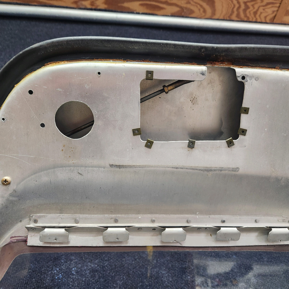 Used aircraft parts for sale, 310225-501 Mooney M20K CABIN DOOR FRAME STRUCTURE WITH HINGE
