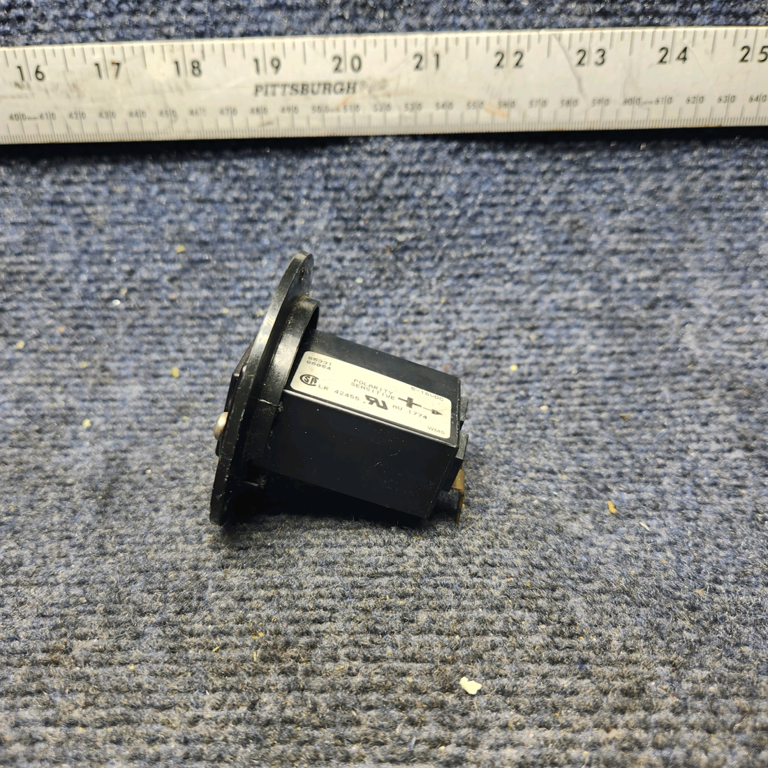 Used aircraft parts for sale, 85331-12 Mooney M20K HOBBS QUARTZ BLACK 5 -16 DC VOLTS