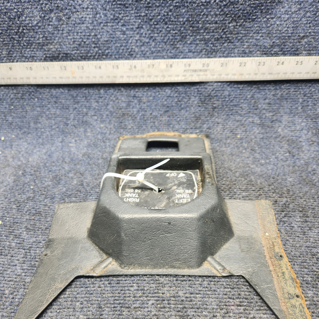 Used aircraft parts for sale, 610263-001 Mooney M20K FUEL SELECTOR INTERIOR TRIM COVER