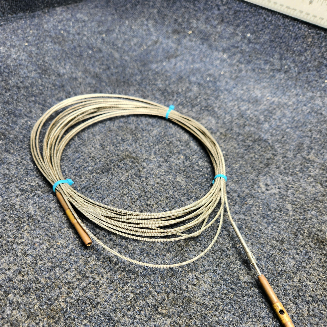 Used aircraft parts for sale, 78969-002 Piper PA32RT-300 STABILATOR TRIM JACKSCREW AND BARREL ASSY WITH CABLE.