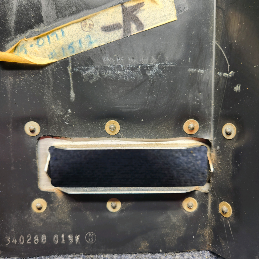 Used aircraft parts for sale, 340288-015 Mooney M20K CENTER CONSOLE PLASTIC COVER-SEE PHOTOS FOR DETAILS