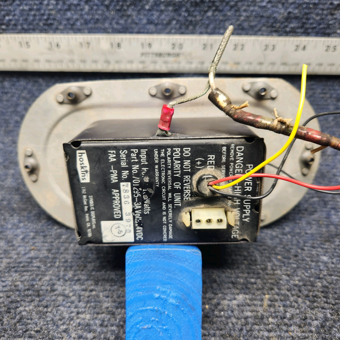 Used aircraft parts for sale, 701295-3A Mooney M20K POWER SUPPLY HOSKINS 14VDC