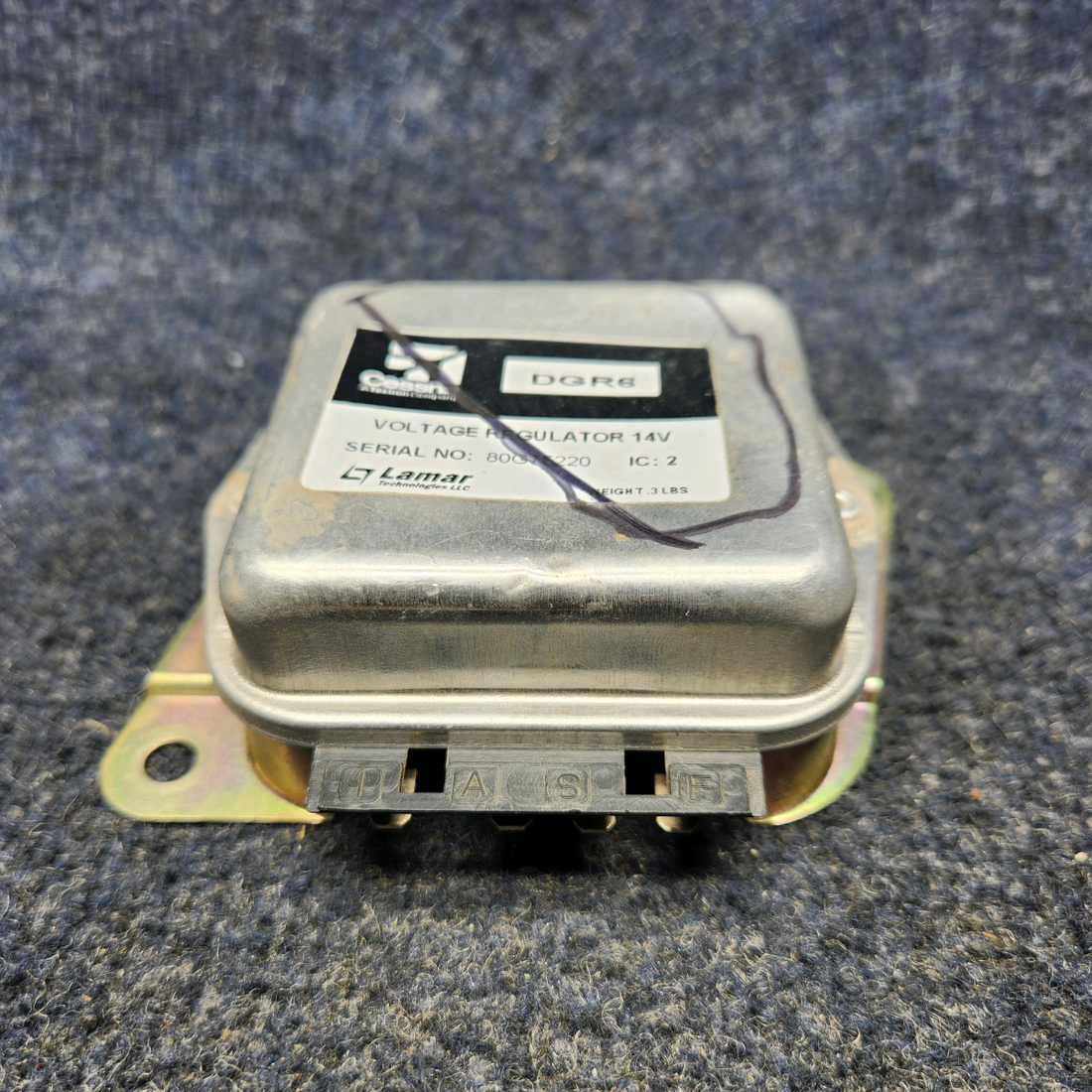Used aircraft parts for sale, DGR6 Cessna Texas Several LAMAR VOLTAGE REGULATOR (VOLTS: 14)